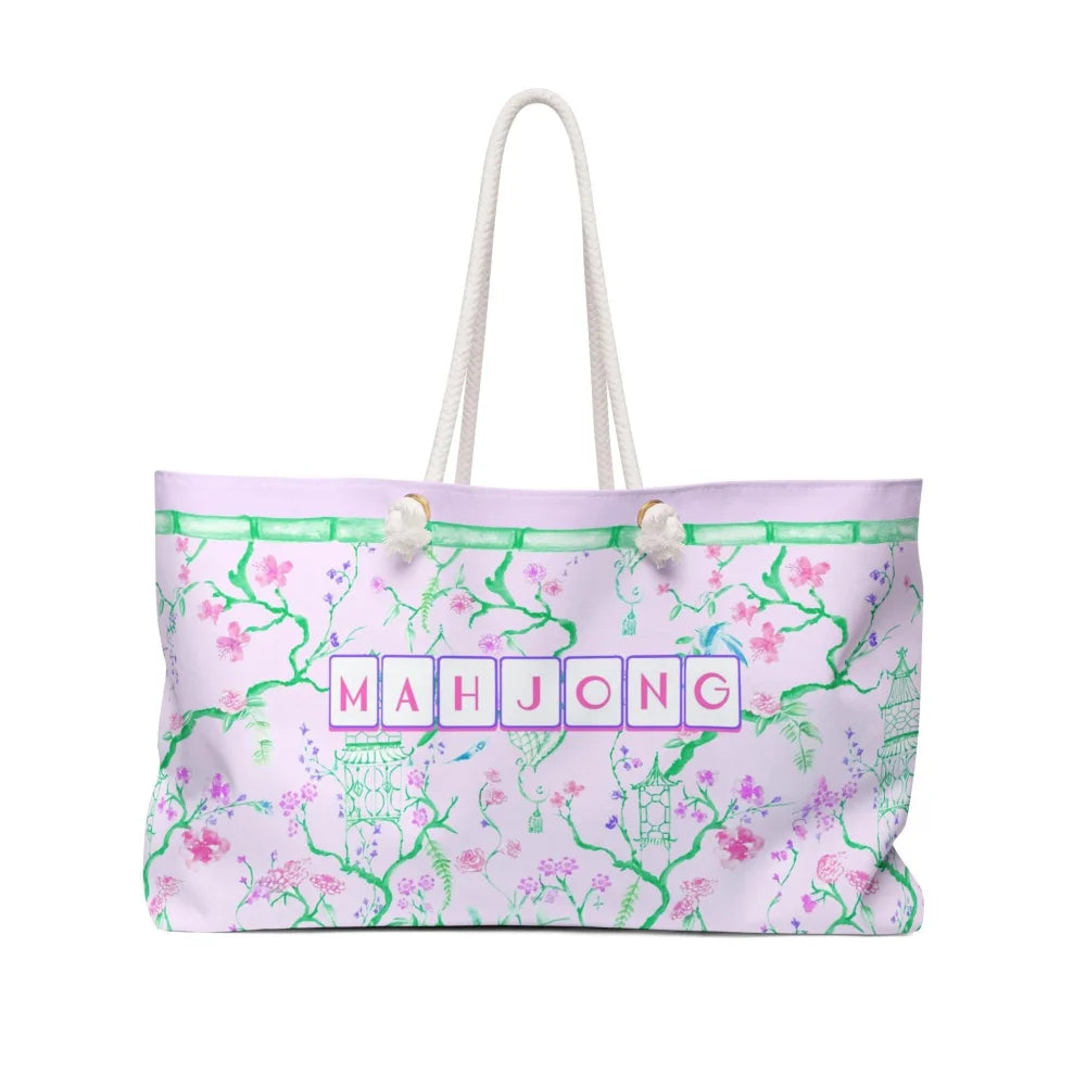 Pastel Chinoiserie Mahjong tote - Totes