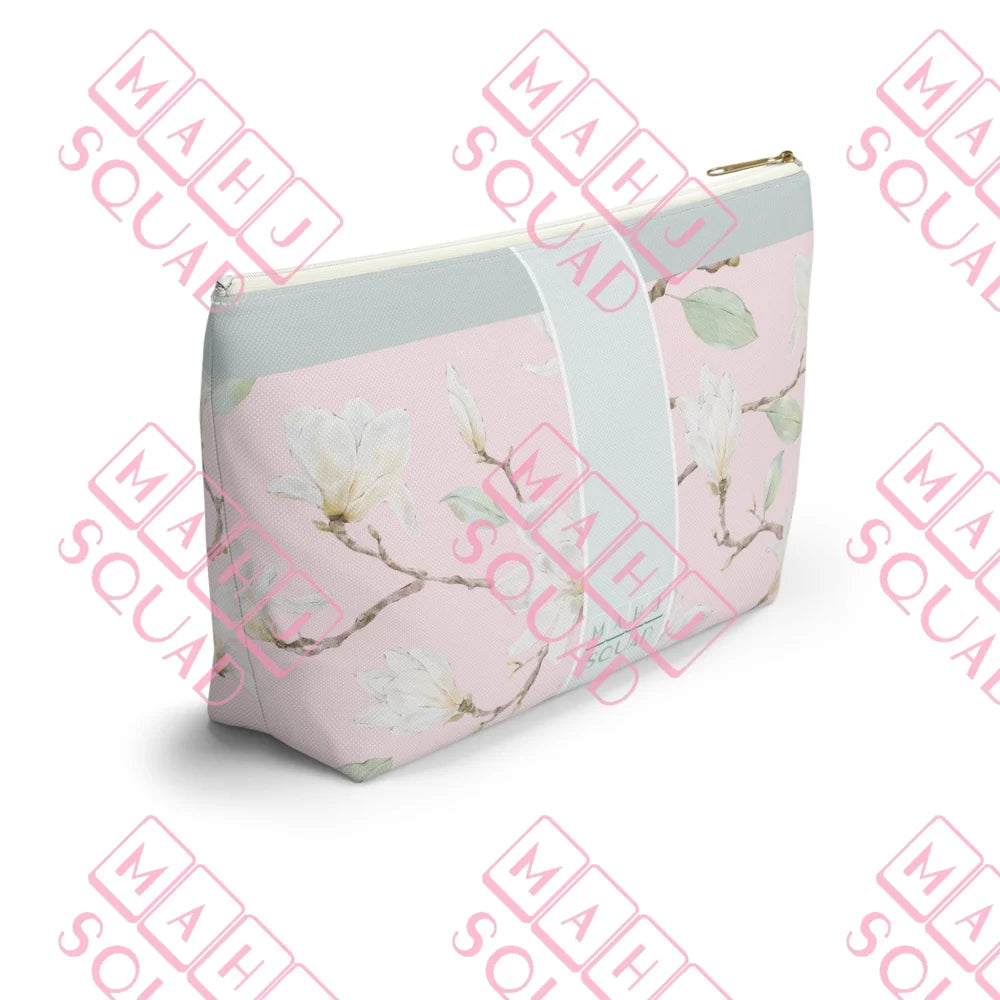 Pink Magnolia Mahjong tile bag - Pouches & Coin Purses
