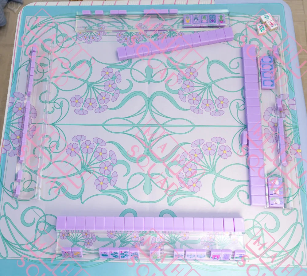 Transparent Lucite Acrylic Racks- 19 inch-set of 4 - Mahjong Racks