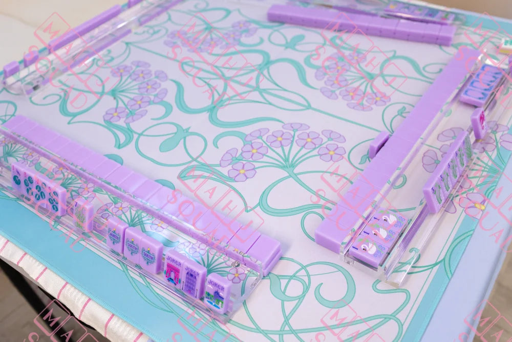 Transparent Lucite Acrylic Racks- 19 inch-set of 4 - Mahjong Racks