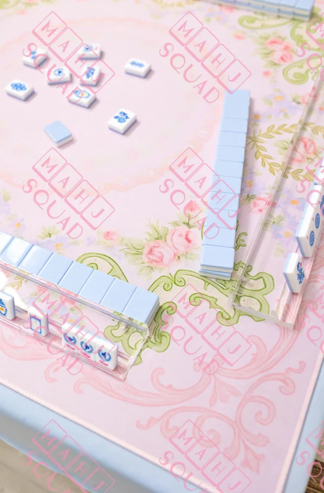 Vintage Rose Mahjong Mat - Mahjong Mats
