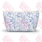 Blue and White Chinoiserie Mahjong tile bag - Pouches & Coin Purses