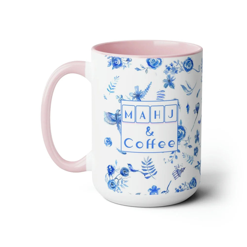 Blue Chinoiserie Mahjong Coffee Mug - Mugs