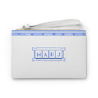 Blue Chinoiserie Mahjong League card pouch - Clutches & Evening Bags