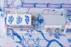 Blue Chinoiserie Mahjong Mat - Mahjong Mats