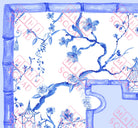 Blue Chinoiserie Mahjong Mat - Mahjong Mats