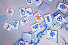 Blue Chinoiserie Mahjong Tiles - Mahjong