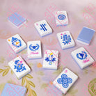 Blue Chinoiserie Mahjong Tiles - Mahjong