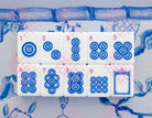 Blue Chinoiserie Mahjong Tiles - Mahjong