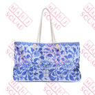 Blue Floral Mahjong Tote bag - Totes