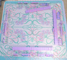 Clear lucite acrylic mahjong racks with magnetic pushers, 19 inch, set of 4