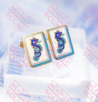 Dragon Mahjong earrings - Stud Earrings
