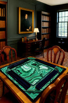 Green Malachite Mahjong Mat - Mahjong Mats