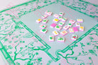 Jade Green Chinoiserie Mahjong Mat - Mahjong Mats