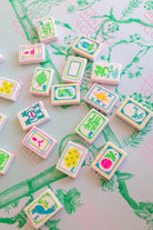 Jade Green Chinoiserie Mahjong Mat - Mahjong Mats