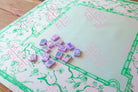Jade Green Chinoiserie Mahjong Mat - Mahjong Mats
