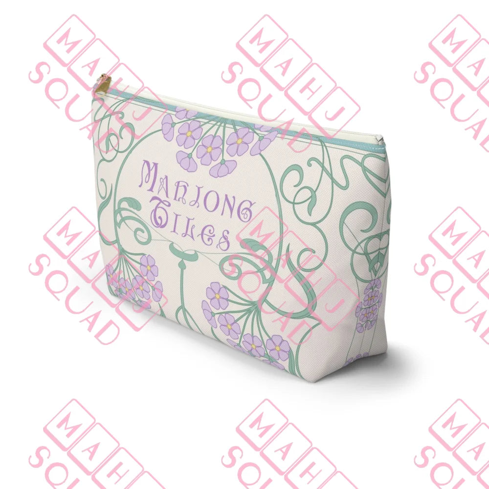 Parisian Floral Mahjong tile bag - Pouches & Coin Purses