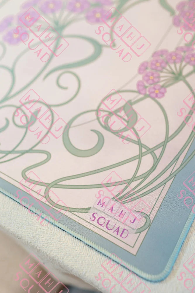 Parisian Lilac Floral Mahjong Mat - Mahjong Mats