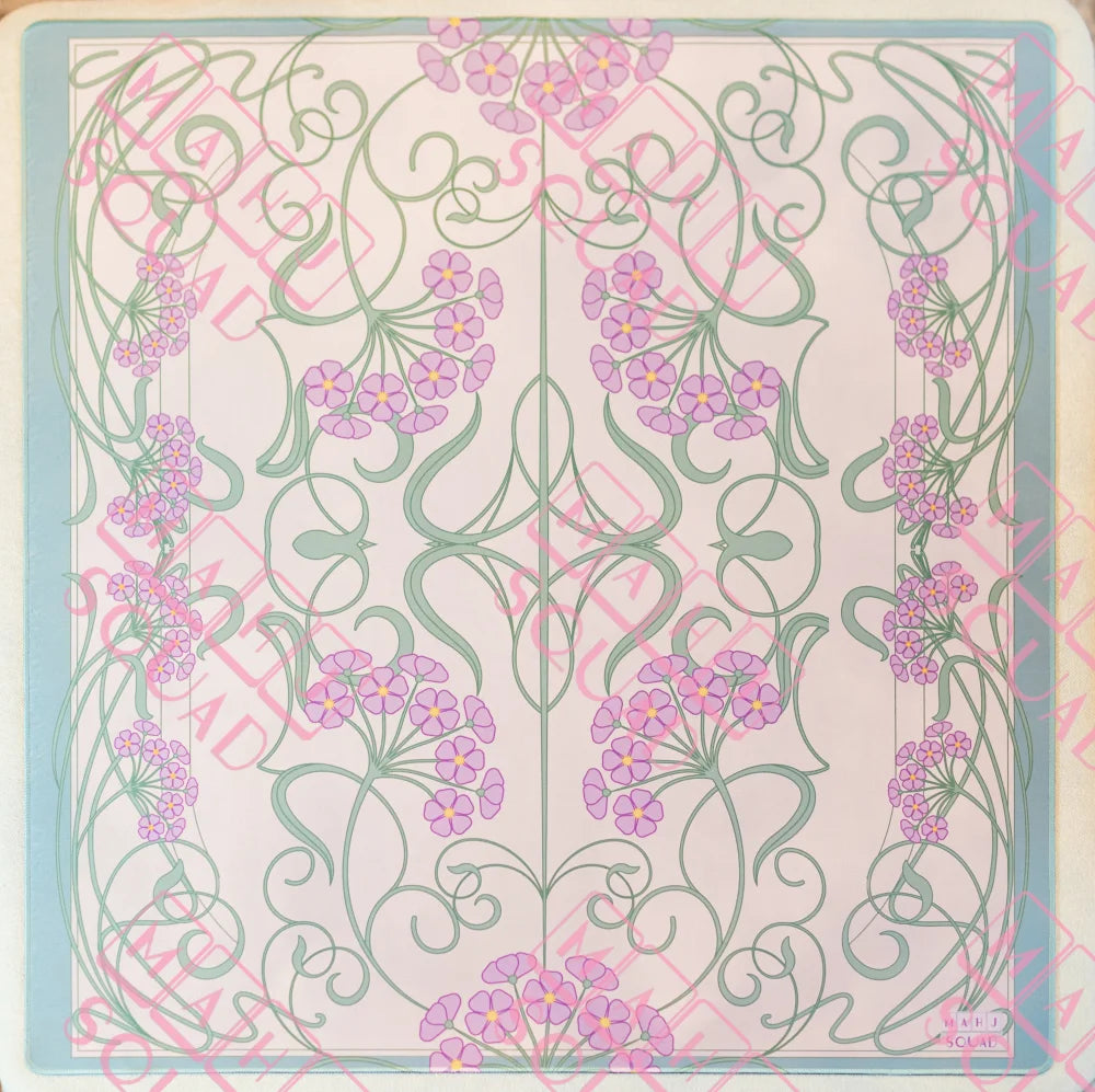 Parisian Lilac Floral Mahjong Mat - Mahjong Mats