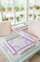 Parisian Lilac Floral Mahjong Mat - Mahjong Mats
