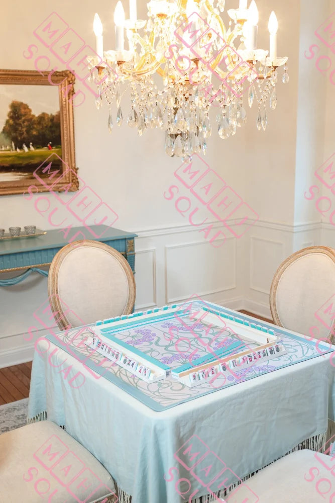 Parisian Lilac Floral Mahjong Mat - Mahjong Mats