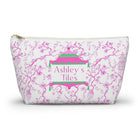 Pink and White Chinoiserie Mahjong tile bag - Pouches & Coin Purses