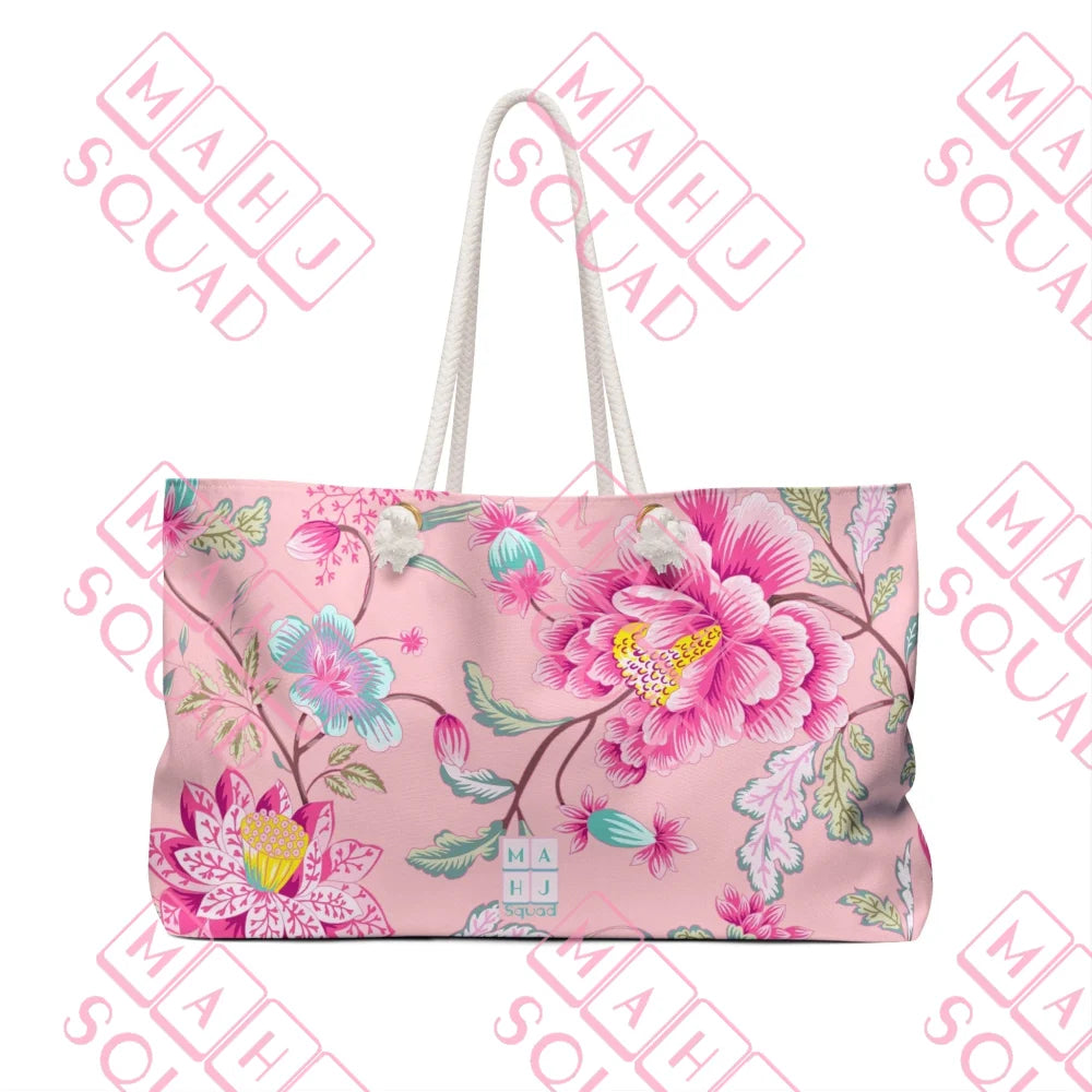 Pink Chinoiserie Mahjong tote - Totes