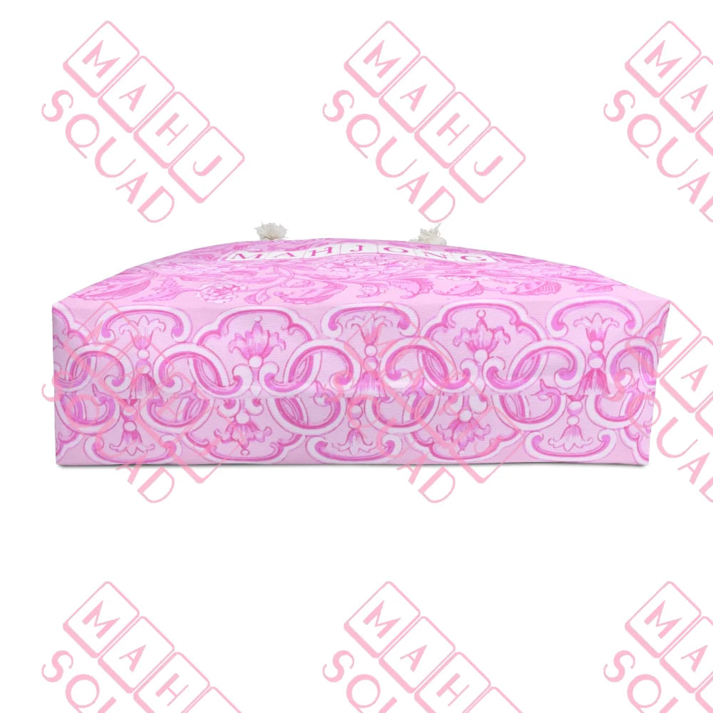Pink Chinoiserie Mahjong tote - Totes