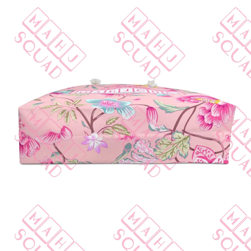 Pink Chinoiserie Mahjong tote - Totes