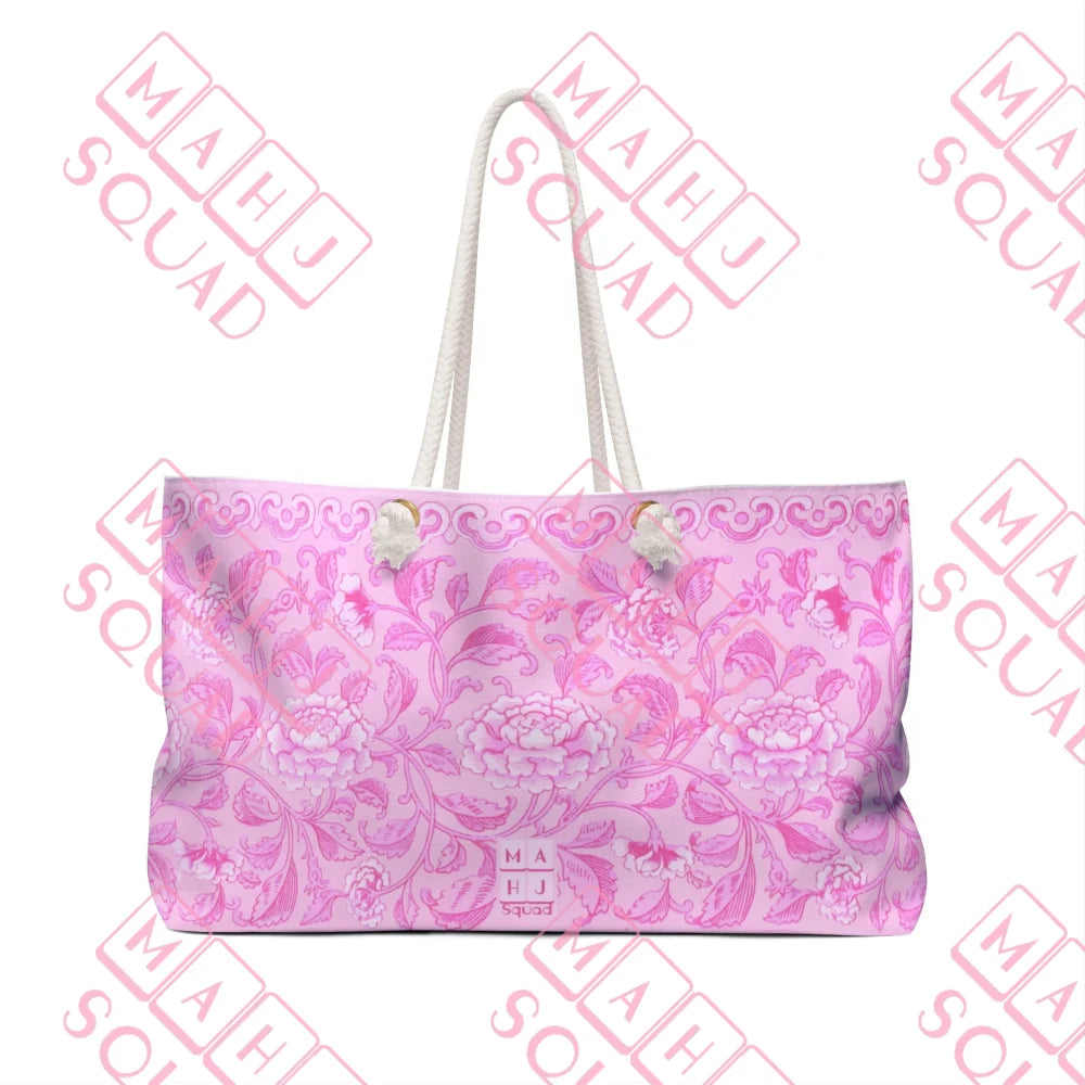 Pink Chinoiserie Mahjong tote - Totes