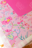 Pink Floral Chinoiserie Mahjong Mat - Mahjong Mats