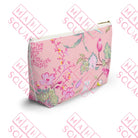 Pink Floral Chinoiserie Mahjong Tile bag - Pouches & Coin Purses