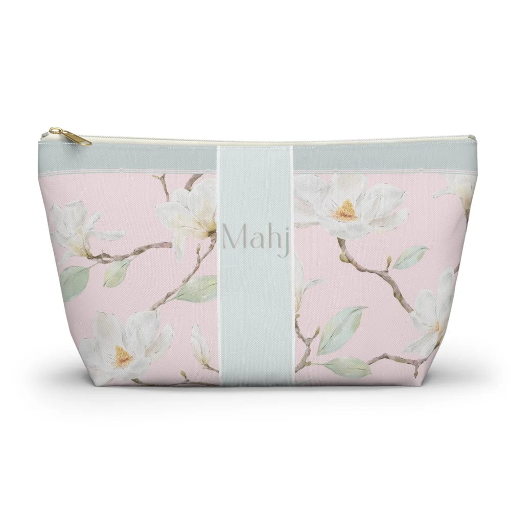 Pink Magnolia Mahjong tile bag - Pouches & Coin Purses