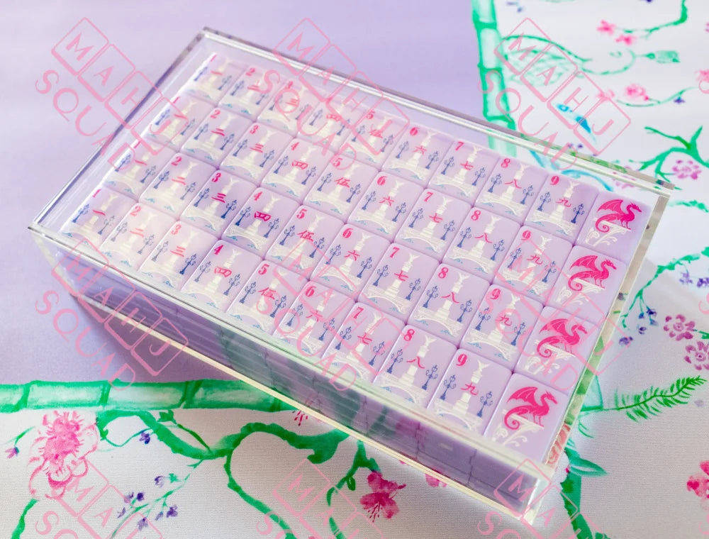 Parisian Tile Set - with acrylic box - Mahjong