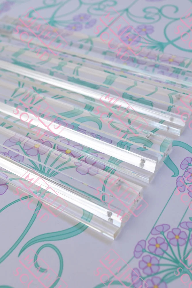 Transparent Lucite Acrylic Racks- 19 inch-set of 4 - Mahjong Racks