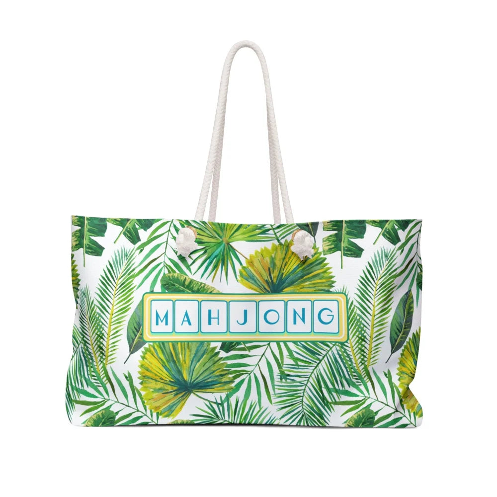 Tropical Palm Mahjong Tote - Totes